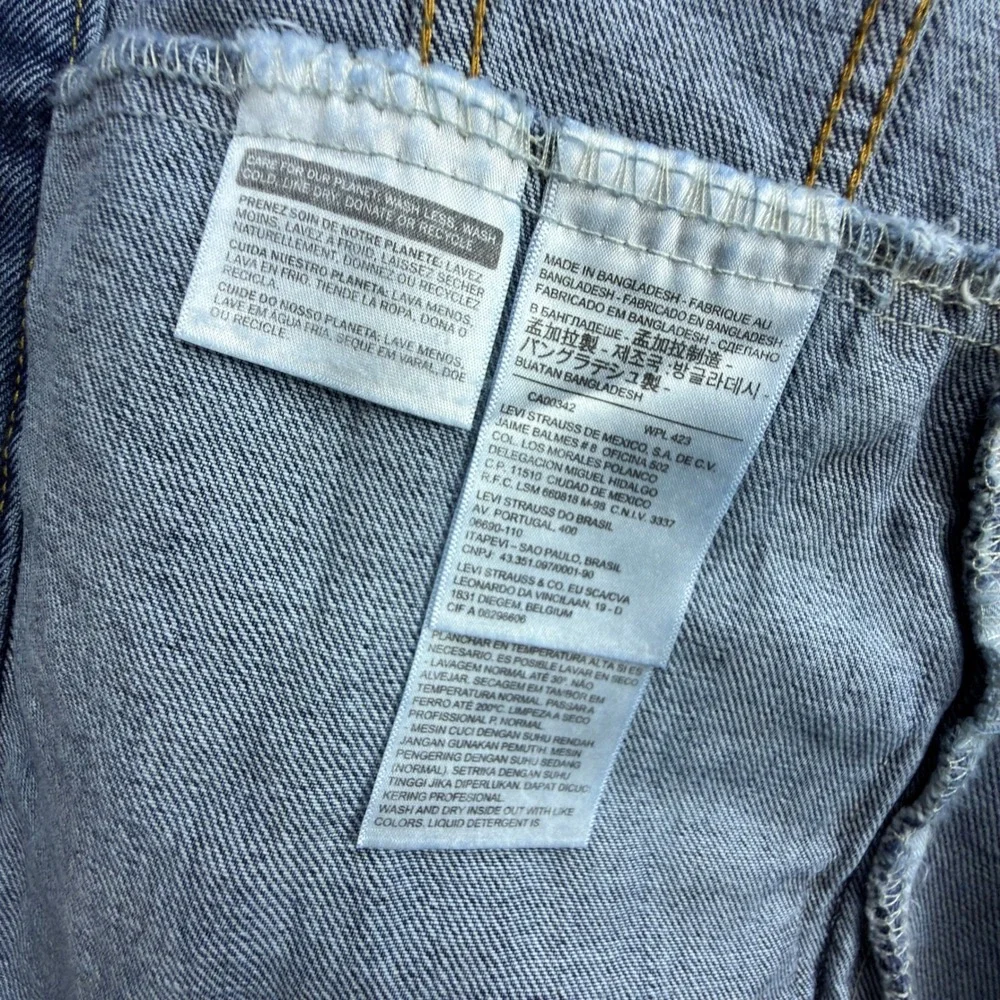 Levis Mens Blue Denim Trucker Jacket XXL 72334-0130 NWT